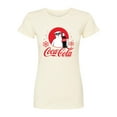 thumbnail image 1 of Coca-Cola - Polar Bear Circle With Snowflakes - Juniors Fitted Graphic T-Shirt, 1 of 5