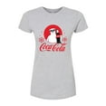 thumbnail image 1 of Coca-Cola - Polar Bear Circle With Snowflakes - Juniors Fitted Graphic T-Shirt, 1 of 5