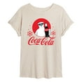 thumbnail image 1 of Coca-Cola - Polar Bear Circle - Women's Oversized Graphic T-Shirt, 1 of 5