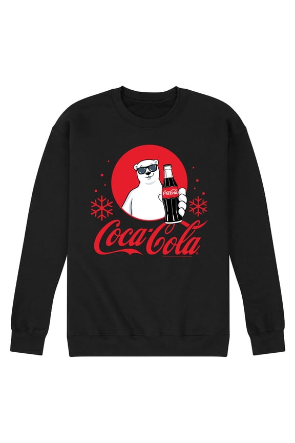 - Polar Bear Circle - Men's Long Sleeve Crew Fleece Sweatshirt