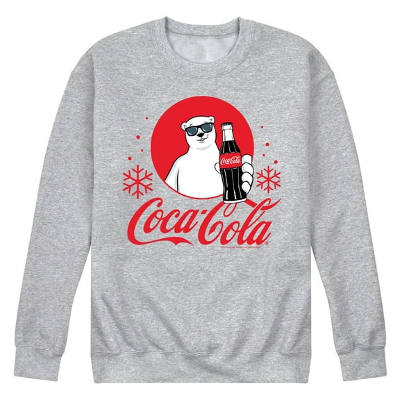 Coca-Cola - Polar Bear Circle - Men's Long Sleeve Crew Fleece Sweatshirt
