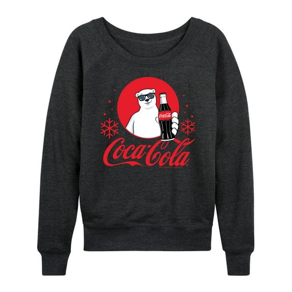 Coca-Cola - Polar Bear Circle - Women's French Terry Long Sleeve Pullover