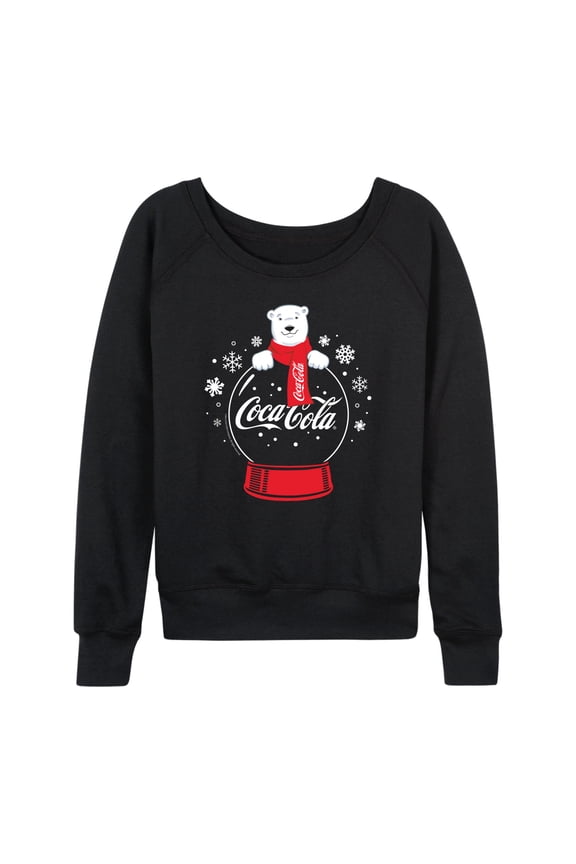 - Polar Bear Snowglobe - Women's French Terry Long Sleeve Pullover