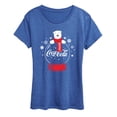 thumbnail image 1 of Coca-Cola - Polar Bear Snowglobe - Women's Short Sleeve Graphic T-Shirt, 1 of 4
