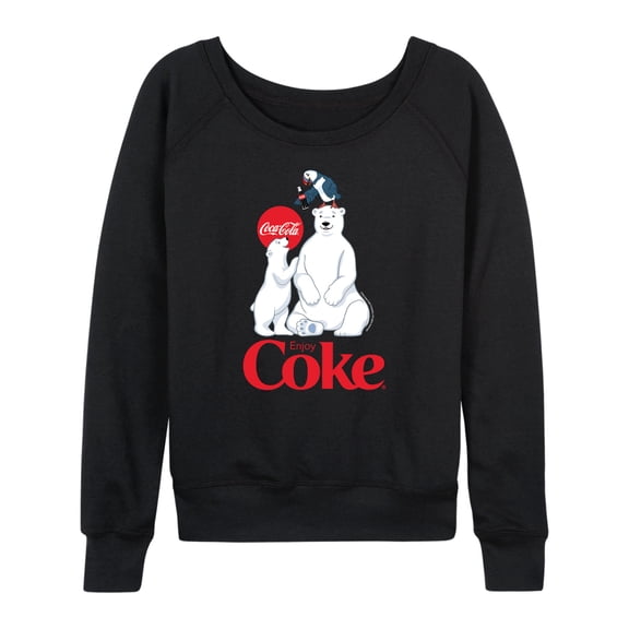 Coca-Cola - Polar Bears And Puffin - Women's French Terry Long Sleeve Pullover