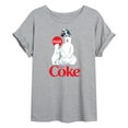 thumbnail image 1 of Coca-Cola - Polar Bears And Puffin - Women's Oversized Graphic T-Shirt, 1 of 4