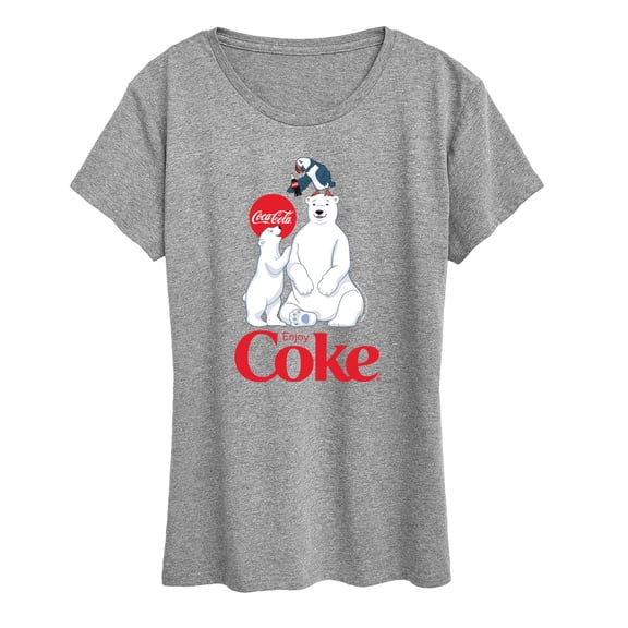 Coca-Cola - Polar Bears And Puffin - Women's Short Sleeve Graphic T-Shirt