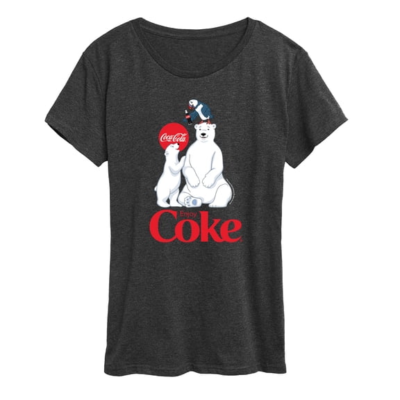 Coca-Cola - Polar Bears And Puffin - Women's Short Sleeve Graphic T-Shirt