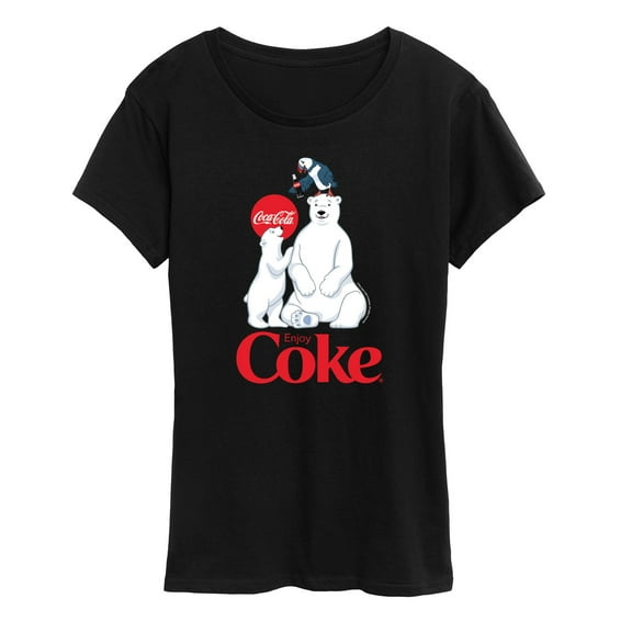 Coca-Cola - Polar Bears And Puffin - Women's Short Sleeve Graphic T-Shirt
