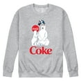thumbnail image 1 of Coca-Cola - Polar Bears and Puffin - Men's Long Sleeve Crew Fleece Sweatshirt, 1 of 4