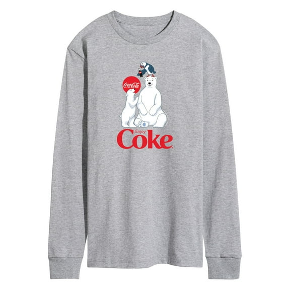 Coca-Cola - Polar Bears and Puffin - Men's Long Sleeve Graphic T-shirt