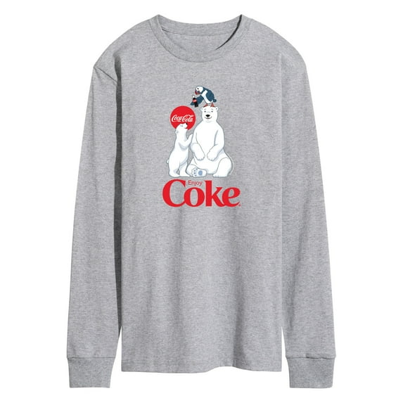 Coca-Cola - Polar Bears and Puffin - Men's Long Sleeve Graphic T-shirt