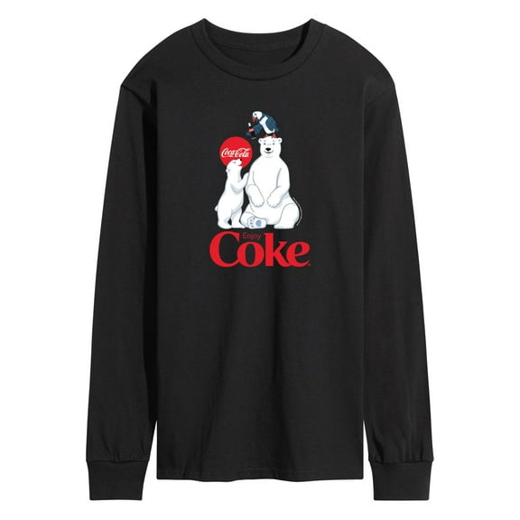 Coca-Cola - Polar Bears and Puffin - Men's Long Sleeve Graphic T-shirt