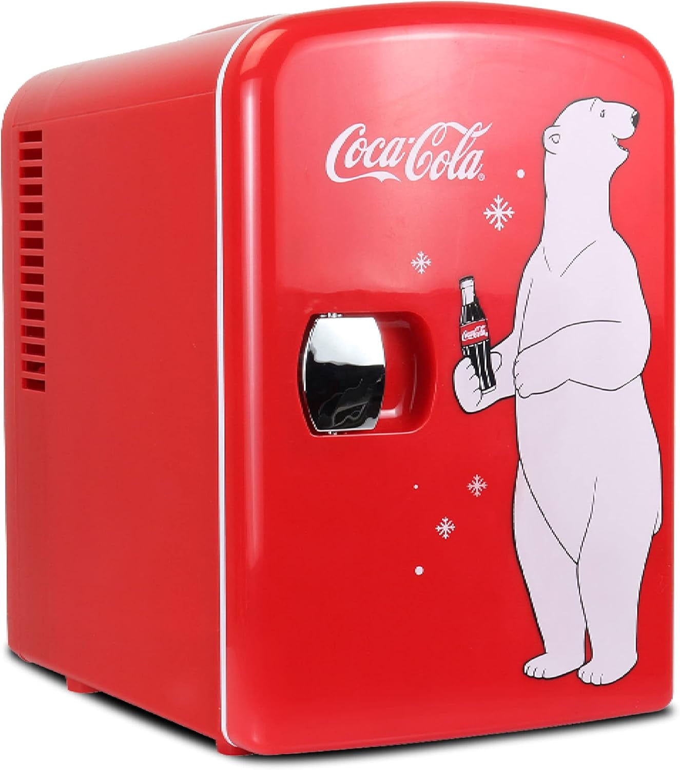 Coke Zero Mini Fridge - 6 Can Personal Cooler/Warmer For Desk, Car, Or Dorm