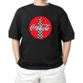 thumbnail image 1 of Coca-Cola Racing Checkerboard Red Label Coke Adult S-4XL T-Shirt, 1 of 2