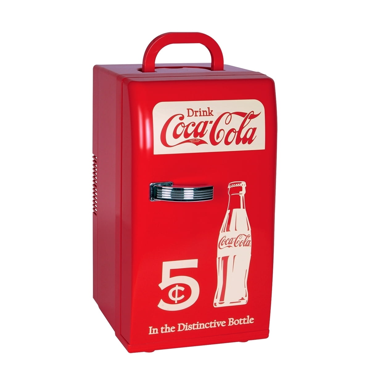 Coca-Cola 18 Can Retro Mini Fridge 12V DC 110V AC Cooler 22L (23