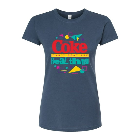 Coca-Cola - Retro - Coke Can't Beat The Real Things - Juniors Fitted Graphic T-Shirt