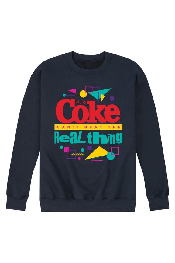 - Retro - Coke Can't Beat The Real Things - Men's Crew Neck Fleece Pullover
