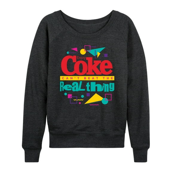 Coca-Cola - Retro - Coke Can't Beat The Real Things - Women's Lightweight French Terry Long Sleeve Shirt