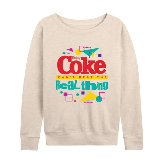 Coca-Cola - Retro - Coke Can't Beat The Real Things - Women's Lightweight French Terry Long Sleeve Shirt