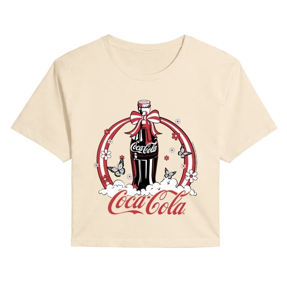 Coca-Cola - Americana - Juniors Cropped Graphic T-Shirt