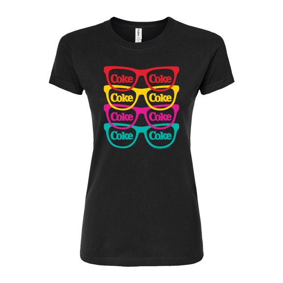 Coca-Cola - Retro Sunglasses - Juniors Fitted Graphic T-Shirt