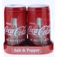 CocaCola Salt and Pepper Shakers with Caddy