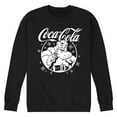 thumbnail image 1 of Coca-Cola - Santa Circle - Men's Long Sleeve Crew Fleece Sweatshirt, 1 of 3