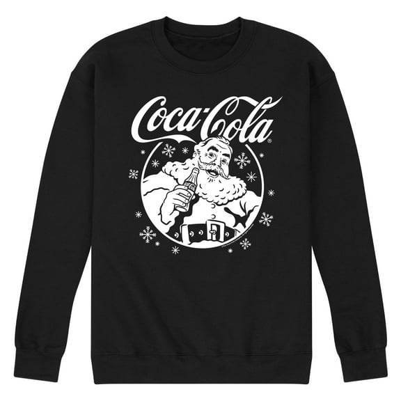 Coca-Cola - Santa Circle - Men's Long Sleeve Crew Fleece Sweatshirt