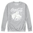 thumbnail image 1 of Coca-Cola - Santa Circle - Men's Long Sleeve Crew Fleece Sweatshirt, 1 of 4