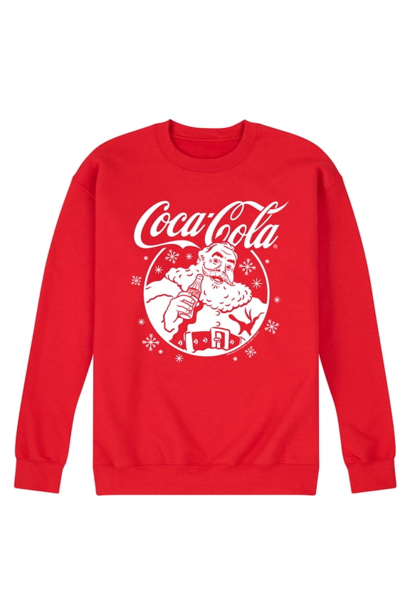 - Santa Circle - Men's Long Sleeve Crew Fleece Sweatshirt