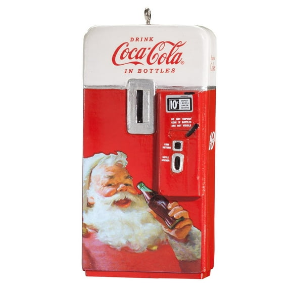 Coca-Cola Santa Claus Vending Machine Ornament