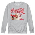 thumbnail image 1 of Coca-Cola - Santa Closeup - Men's Long Sleeve Crew Fleece Sweatshirt, 1 of 5