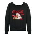 thumbnail image 1 of Coca-Cola - Santa Closeup - Women's French Terry Long Sleeve Pullover, 1 of 5