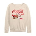 thumbnail image 1 of Coca-Cola - Santa Closeup - Women's French Terry Long Sleeve Pullover, 1 of 5
