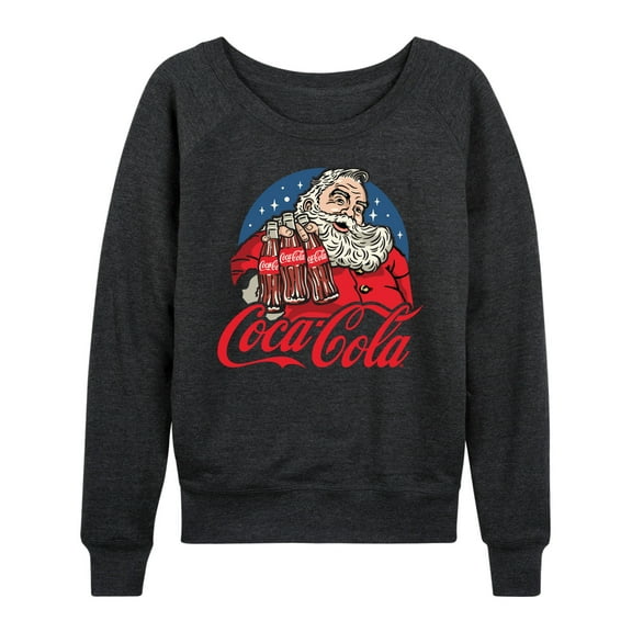 Coca-Cola - Santa Coke Bottles - Women's French Terry Long Sleeve Pullover
