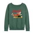 thumbnail image 1 of Coca-Cola - Santa Coke - Women's French Terry Long Sleeve Pullover, 1 of 4