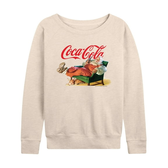 Coca-Cola - Santa Coke - Women's French Terry Long Sleeve Pullover