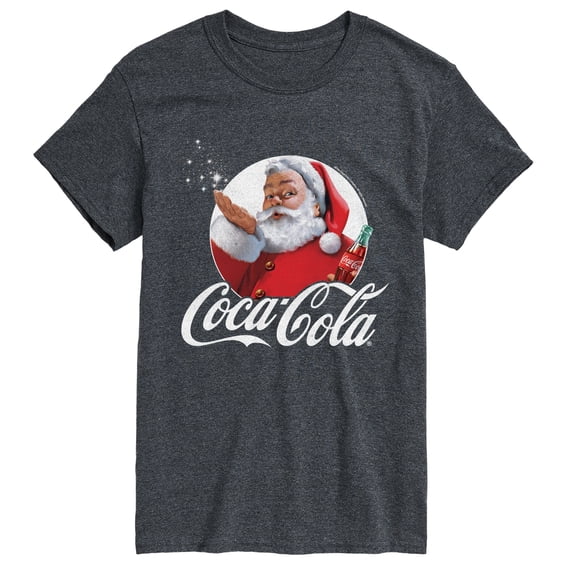 Coca-Cola - Santa Kisses Men's Short Sleeve Graphic T-Shirt