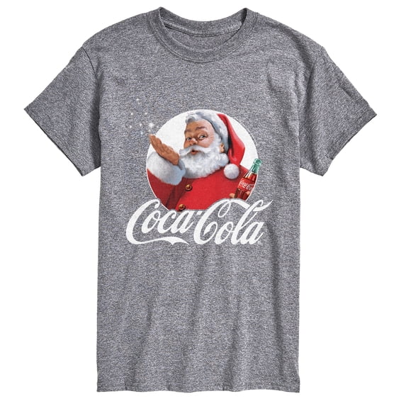 Coca-Cola - Santa Kisses Men's Short Sleeve Graphic T-Shirt