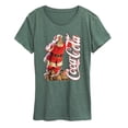 thumbnail image 1 of Coca-Cola - Santa Logo - Women's Short Sleeve Graphic T-Shirt, 1 of 4
