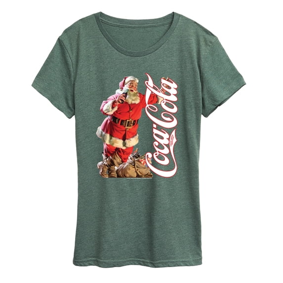 Coca-Cola - Santa Logo - Women's Short Sleeve Graphic T-Shirt