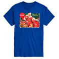 thumbnail image 1 of Coca-Cola - Santa at Coke Cooler - Men's Short Sleeve Graphic T-shirt, 1 of 5
