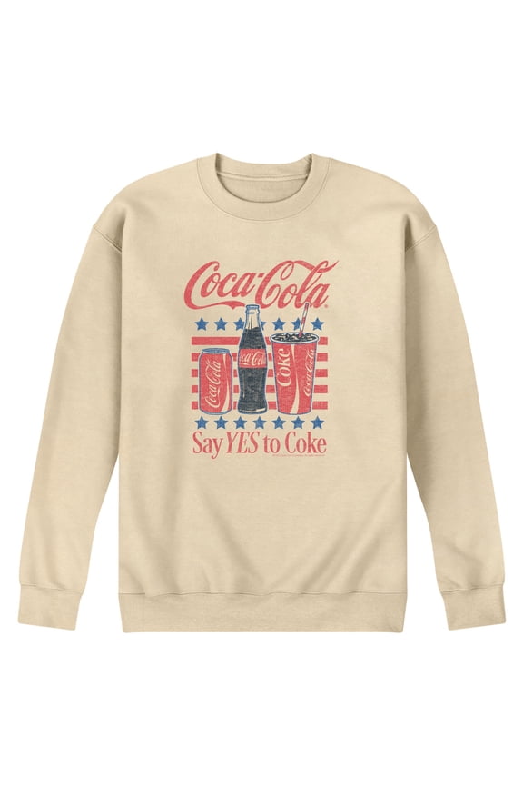 - Say Yes To Coke - Men's Crew Fleece Sweatshirt