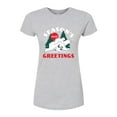 thumbnail image 1 of Coca-Cola - Seasons Greetings Polar Bears - Juniors Fitted Graphic T-Shirt, 1 of 5