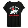 thumbnail image 1 of Coca-Cola - Seasons Greetings Polar Bears - Juniors Ideal Flowy Muscle T-Shirt, 1 of 5