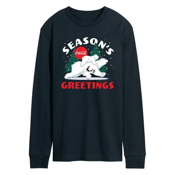 Coca-Cola - Seasons Greetings Polar Bears - Men's Long Sleeve T-Shirt