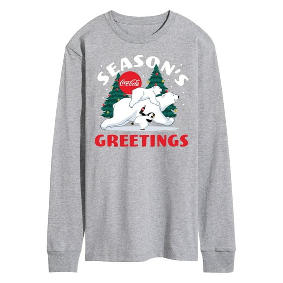 Coca-Cola - Seasons Greetings Polar Bears - Men's Long Sleeve T-Shirt