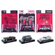 Coca-Cola Set of 3 pieces Release 65 Limited Edition to 4800 pieces Worldwide 1/64 Diecast Models by M2 Machines