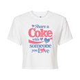 thumbnail image 1 of Coca-Cola - Share a Coke Hearts - Juniors Cropped Graphic T-Shirt, 1 of 4